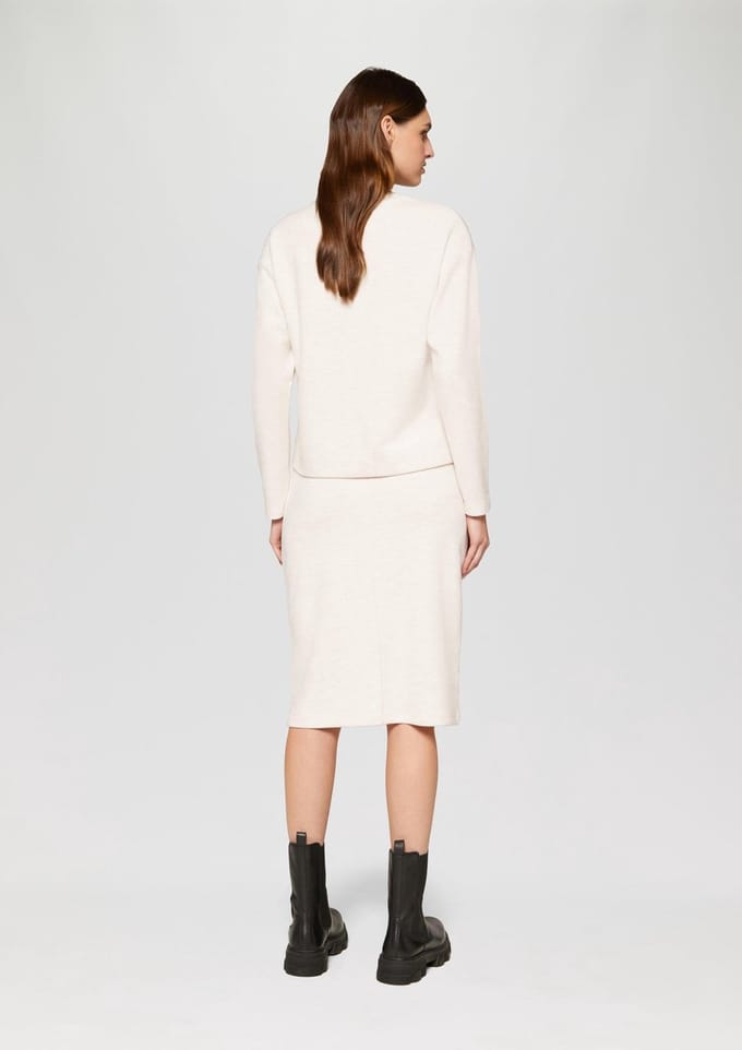 s.Oliver - female - Zachte midirok van sweatstof