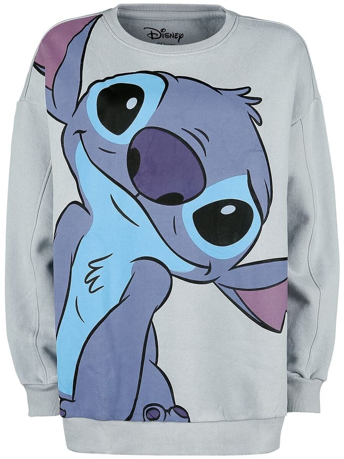 Lilo & Stitch - Disney Sweatshirts - Stitch - S tot XL - voor Vrouwen - heather grey