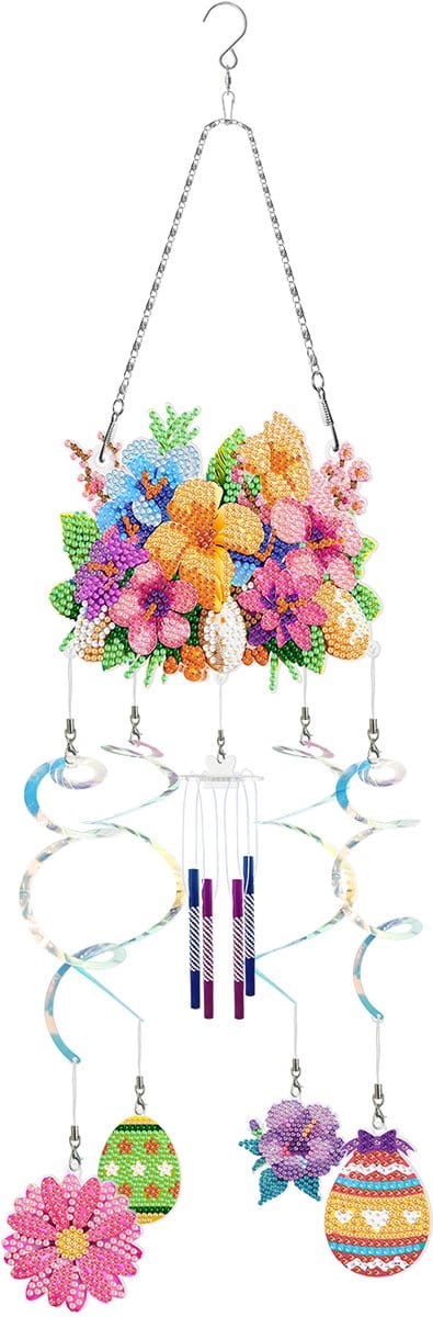 Mobiel - 555 - Bloemen - diamond painting - compleet pakket - Diamond painting by Wietske