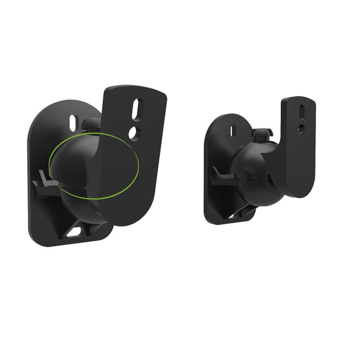 1 Paar Speaker Wandmontage Beugel ABS Kunststof Houder Plank 5KG Draagvermogen voor Thuis black