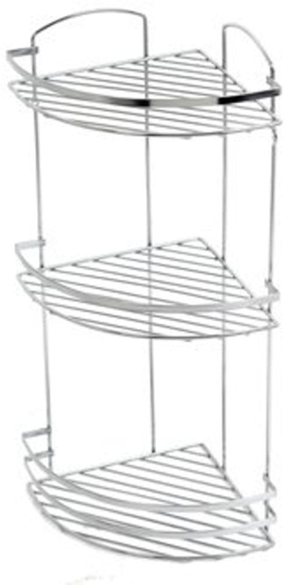 Plieger Solid Doucherek - Hoekplanchet - 3 Laags - Draadmodel - Chroom