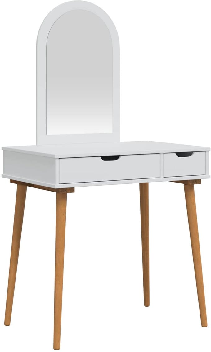 vidaXL - Kaptafelset - FAUSKE - 2 - st - Wit - 76 - x - 50 - x - 143 - cm