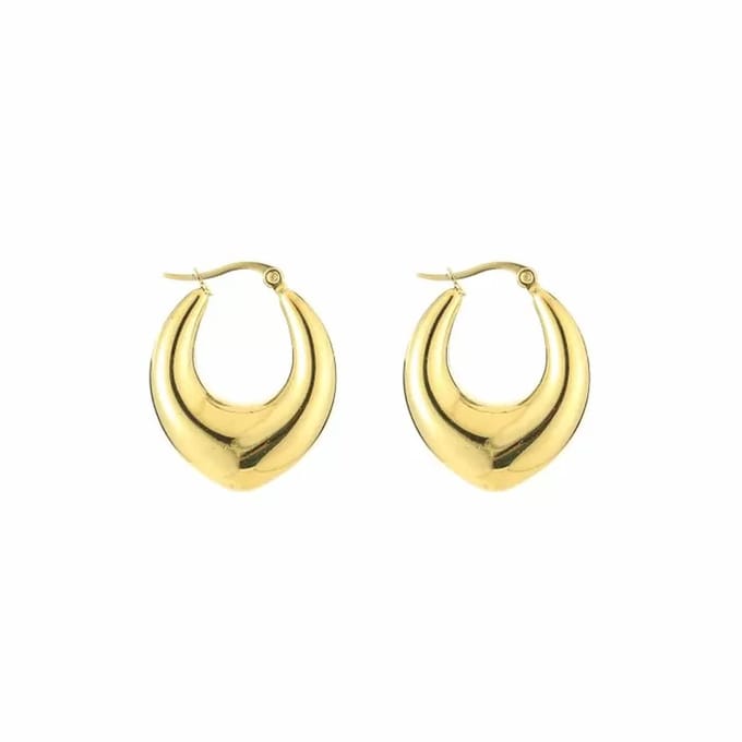 Bijoutheek Oorringen Hoop Egg Goud