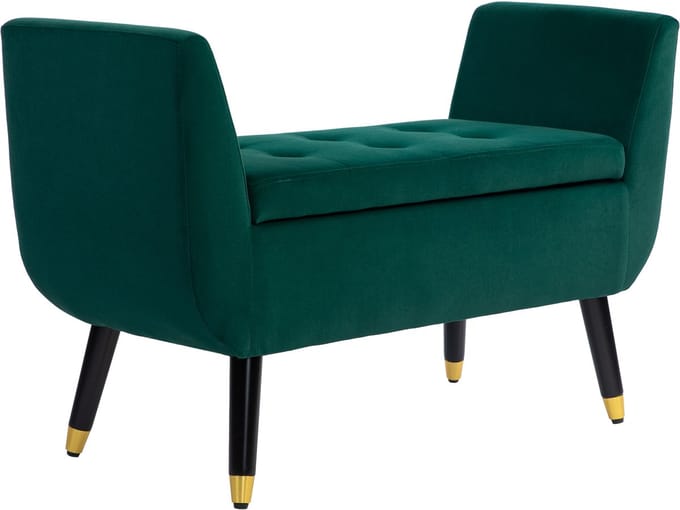 HOMCOM-Sitzbank-Polyester, Schaumstoff-107B x 42T x 65H cm-Grün
