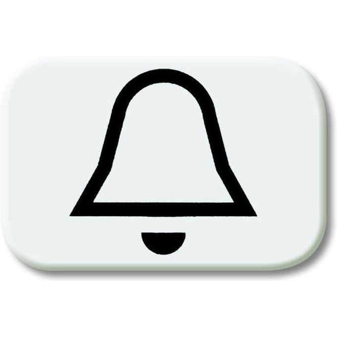 ABB Busch-Jaeger 2525 KI-214 Bel Symbool Alpin Wit - 2CKA001433A0036 [5 stuks]