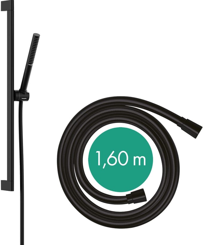 Hansgrohe Pulsify S - Set van douchekop, douchestang en doucheslang, EcoSmart, mat zwart 24372670