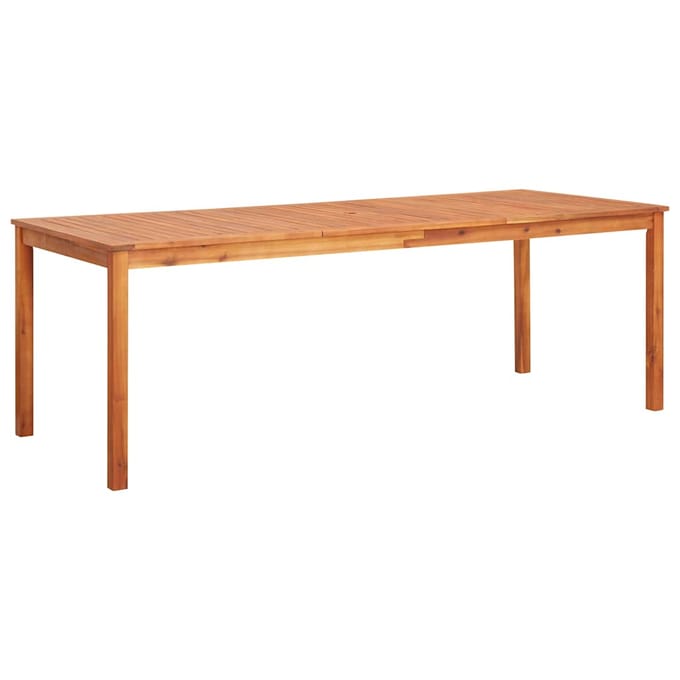 vidaXL - Tuintafel - 215x90x74 - cm - massief - acaciahout