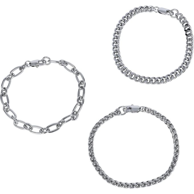 Black Premium by EMP Armband Set - Basic - zilverkleurig
