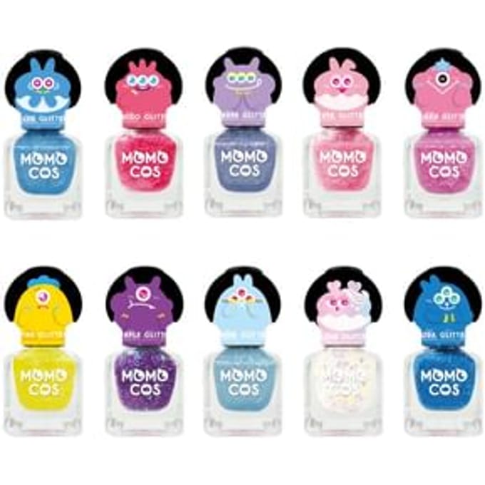 Beauty World - Momocos Peel Off Manicure Peach Glitter