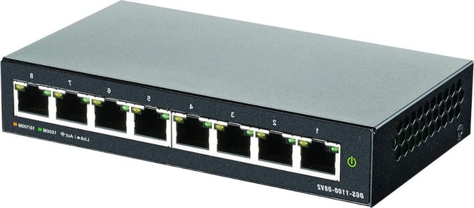 Netwerk Switch - 8 Poorten Internet Splitter - Ethernet - VLAN Support - Voor Internetkabel