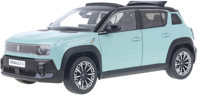 Renault 4 E-Tech 100% Electric Norev Modelauto 1:18 2025 185520 Schaalmodel