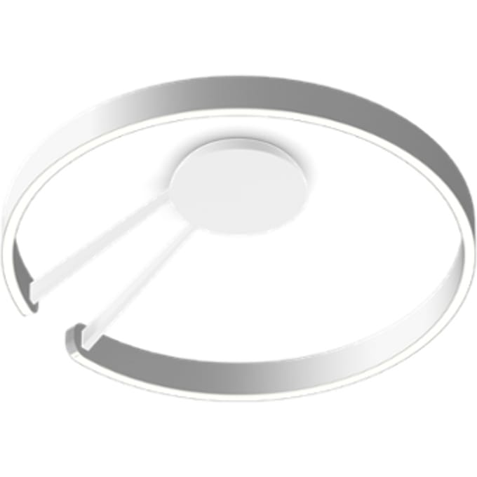 Occhio Mito Aura 60 Plafond-/Wandlamp - zilver mat - wide