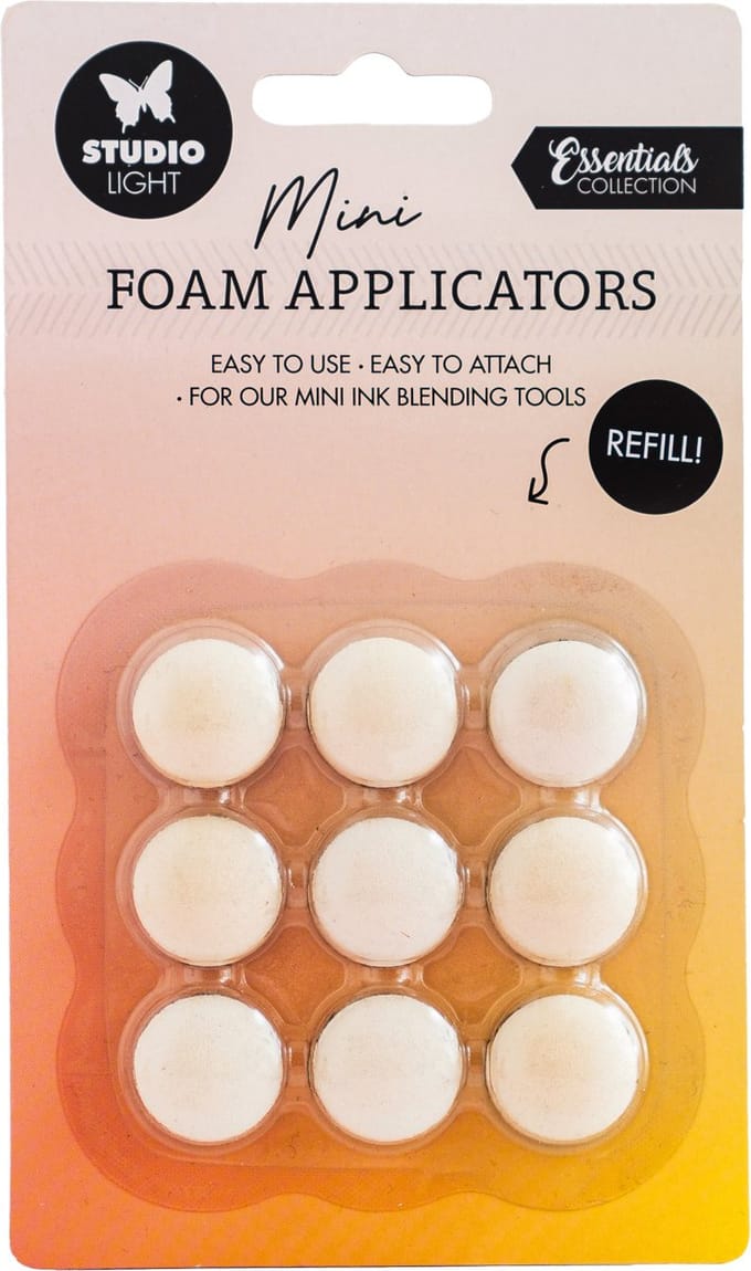 Studio Light Essentials Ink Blending Tool Replacement Foam Pads 20mm 9stuks