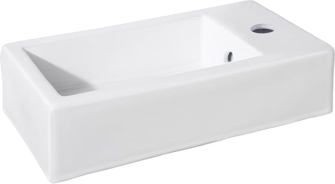 Differnz Hura L fontein - keramiek - 40 x 22 x 11.5 cm - wit