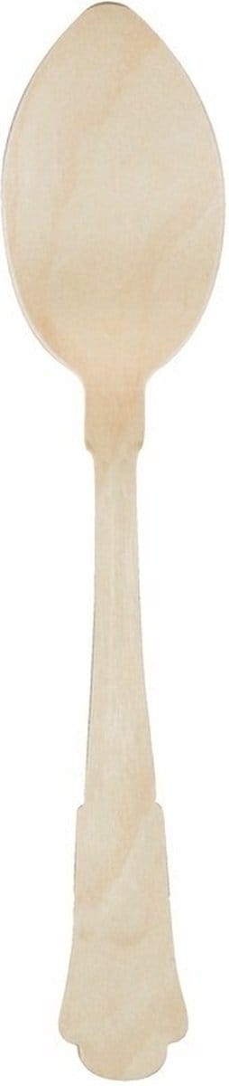 Houten lepel set klassiek 24 stuks