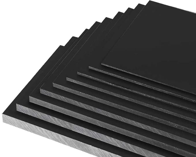 2 Stuks Zwart ABS Plaat 4mm x 100mm x 200mm - Slagvaste Kunststofplaat