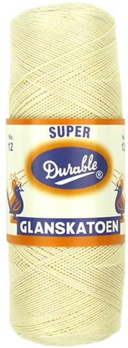Durable Glanskatoen Nr. 12 - 087 ecru - Katoen Garen