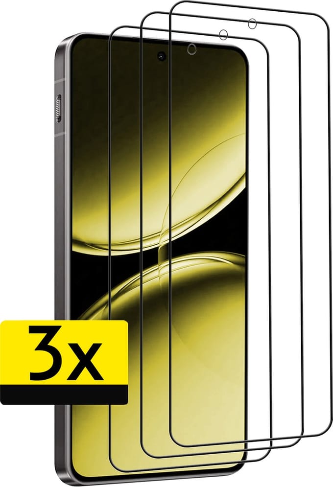 Screenprotector - Geschikt voor - Oneplus Nord 4 - Screenprotector Glas Full Cover - Screenprotector Geschikt voor Oneplus Nord 4 Screenprotector Full Cover - 3 Stuks
