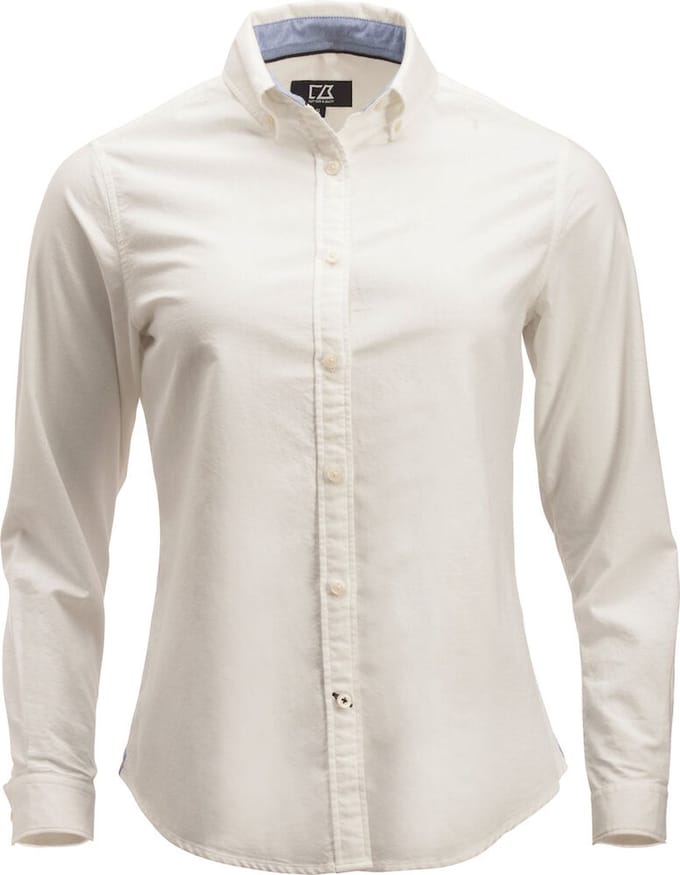 Cutter & Buck Belfair Oxford Shirt Dames 352401 - Wit - S