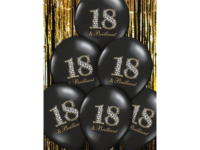 Partydeco - Ballonnen 18 & brilliant 50st