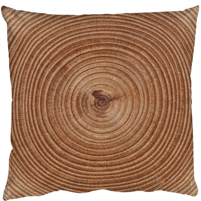 Sierkussens - Kussentjes Woonkamer - 40x40 cm - Boomstam - Hout - Bruin