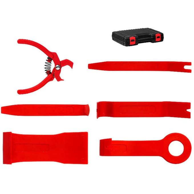 Auto-instrumentenset voor koevoetset Auto-binnendeur Clippaneel Trim Dashboard Removal Tool Kit Auto rood