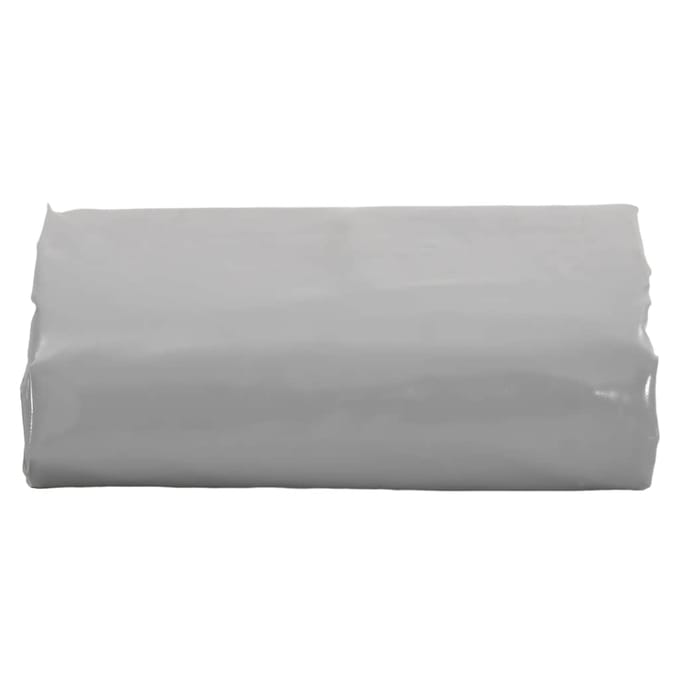 vidaXL - Zeil - 650g - / - m² - Grijs - 4 - x - 6 - m - Canvas - met - PVC-coating