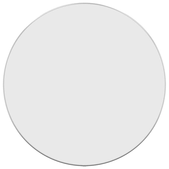 vidaXL - Wandspiegel - rond - Ø60 - cm - zilverkleurig