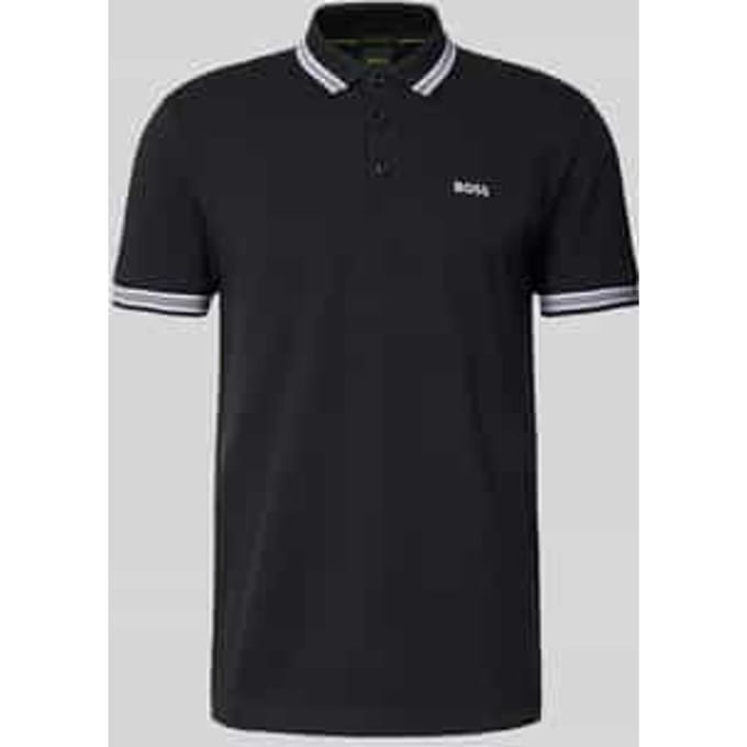 Regular fit poloshirt met labelstitching, model 'Paddy'