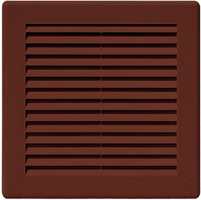 Ventilatie Grille Cover 150 x 150mm - Bruin ABS Kunststof