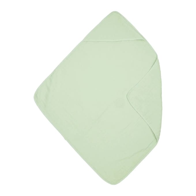 Meyco Baby Uni badcape - hydrofiel - soft green - 80x80cm