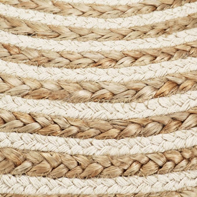 vidaXL - Poef - handgemaakt - 45x30 - cm - jute