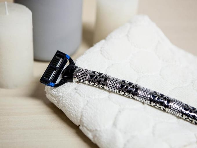 Scheermes Hollow Victorian Black Sparkle zonder standaard