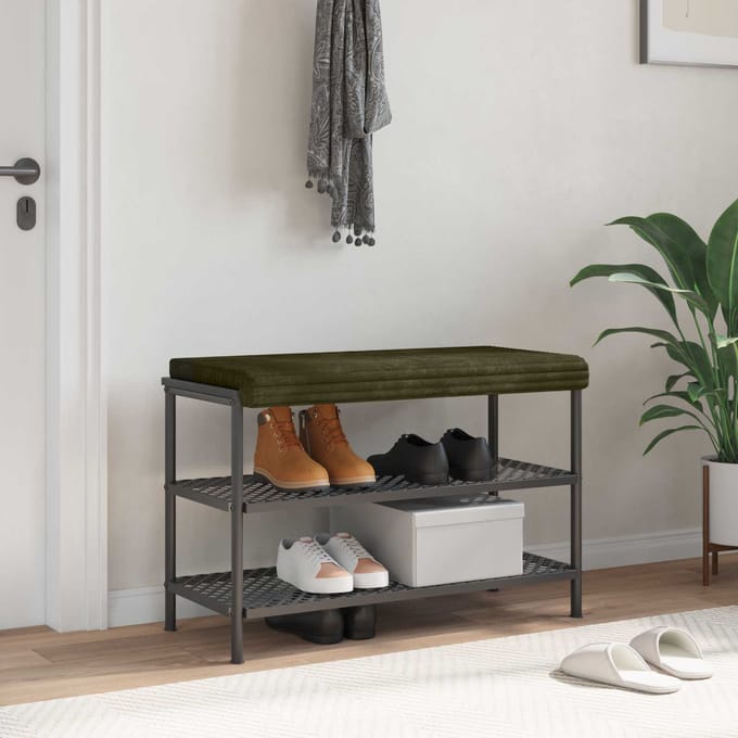 vidaXL - Bankkussen - Pluche - Corduroy - Groen - Diepte - 35 - cm