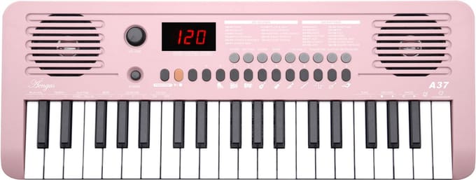 Áengus Keyboard Piano Keyboard Kind met 37 Aanslaggevoelige toetsen - USB-C MIDI - Roze