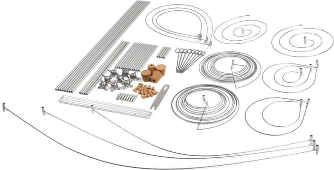 WITBOSCH - Plantensteun - voordeelbundel 100 modulaire onderdelen