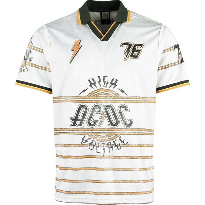 AC/DC Jersey - High Voltage Rock FC - S tot 5XL - voor Mannen - wit