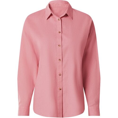 ESMARA Linnen dames blouse (Roze, L (44/46))