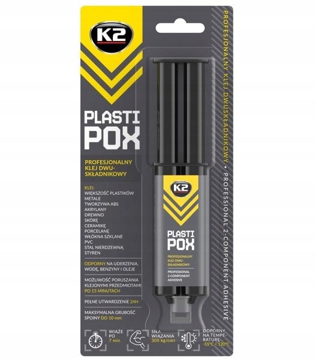 K2 B478 Techniek Serie - Plastipox Kleefstof - Voor Plastics 25g - Tweecomponenten