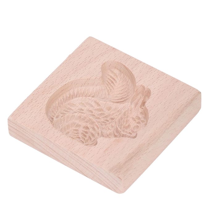 Moule à biscuits en bois de hêtre réutilisable et lavable pour la cuisine Type 2