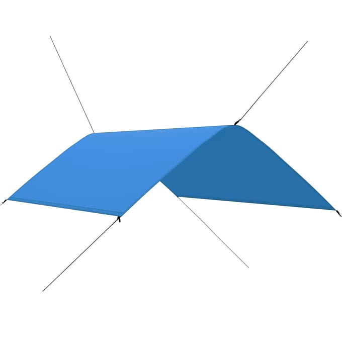 vidaXL - Afdekzeil - 3x2 - m - blauw