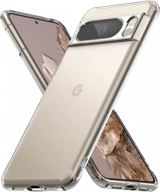 Ringke Fusion Google Pixel 8 Pro Hoesje Back Cover Matte Transparant