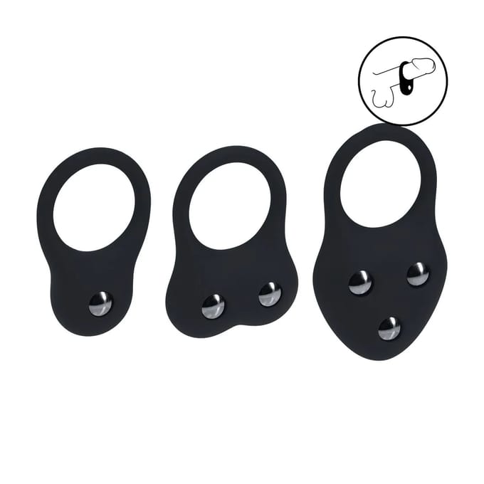 Levelz - Silicone Training Cockring Set - 3 verschillende modellen