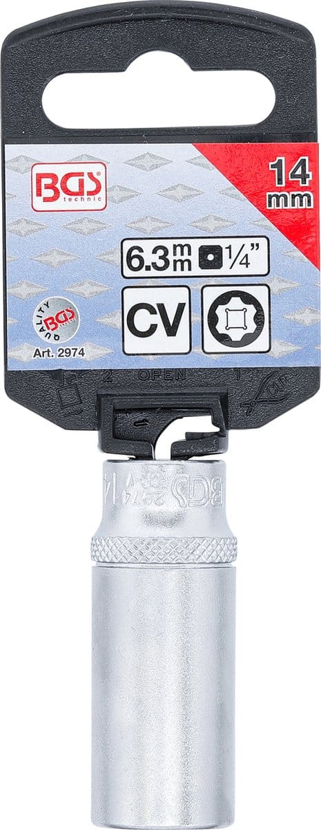 BGS Dopsleuteldop Super Lock, diep 1/4 14 mm