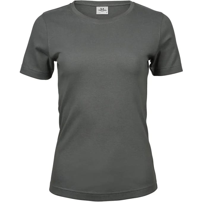 Tee Jays - Dames Interlock T-shirt - Powder Grey maat M