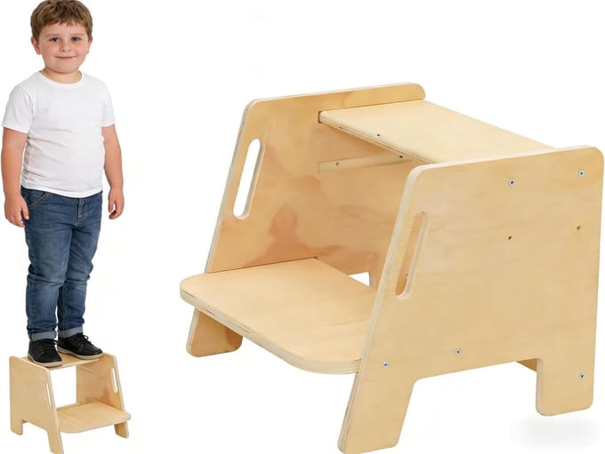Houten Kinderkrukje - Veilig en Stevig Hulpstuk