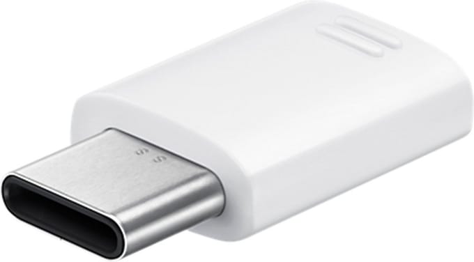 Samsung - USB-C naar micro USB adapter - Wit