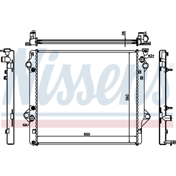 Radiator, motorkoeling NISSENS 64684