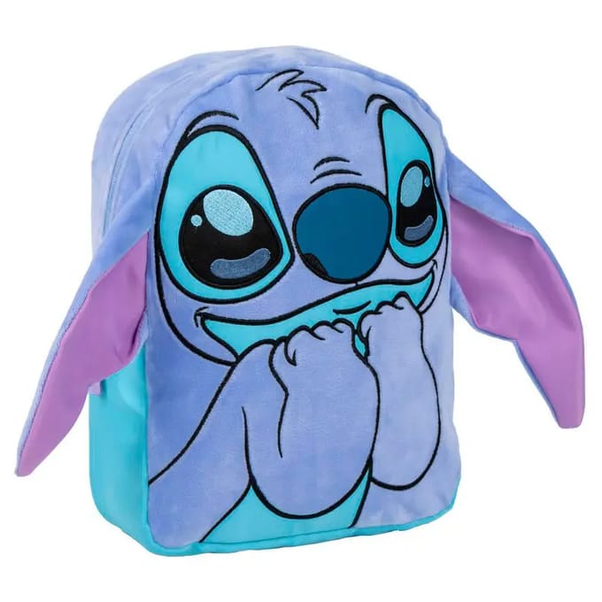 Stitch rugzak - met pluche oortjes (28x21x9 cm)