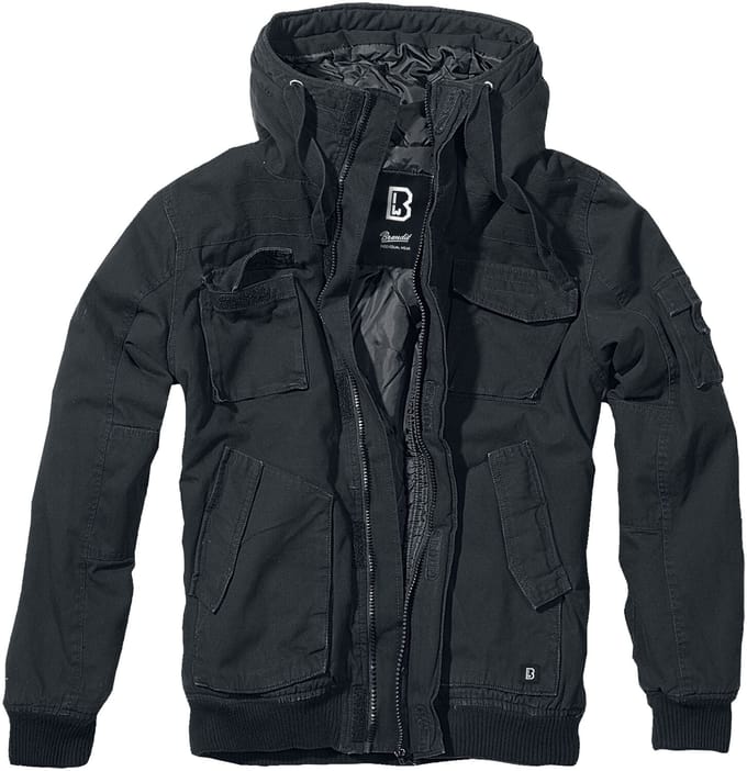 Brandit Winterjas - Bronx - S tot XL - voor Mannen - zwart